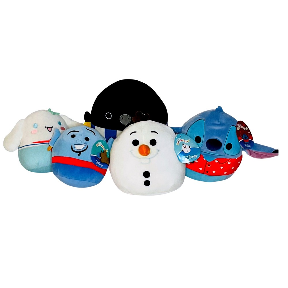 SQUISHMALLOWS Disney‎ Hello Kitty Harry Potter Stitch Olaf Aladdin Ravenclaw nwt